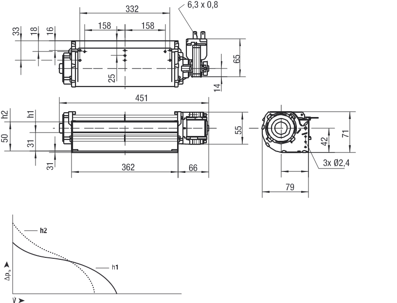 Чертеж QLK45/0030-2524